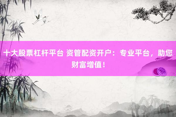 十大股票杠杆平台 资管配资开户：专业平台，助您财富增值！