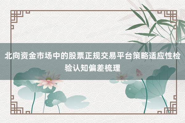 北向资金市场中的股票正规交易平台策略适应性检验认知偏差梳理